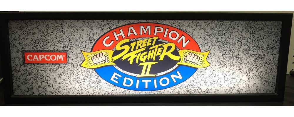 Street Fighter II Champion Edition Arcade Marquee - Lightbox - Capcom